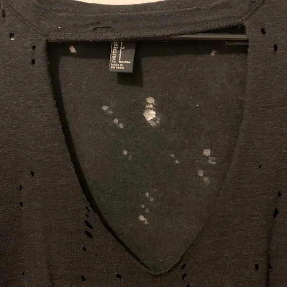 Black super soft distressed t-shirt Size Small - Picture 8 of 10